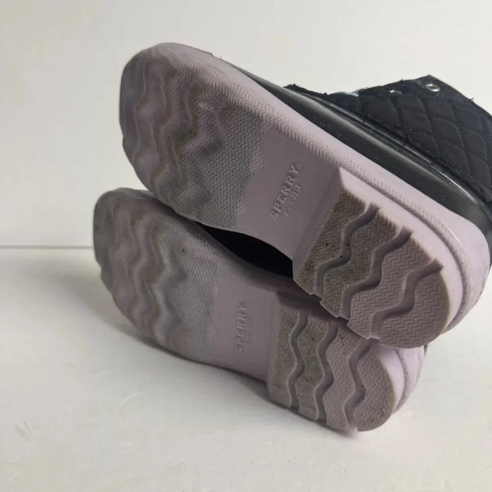 Sperry Port Boot Black Size 1 M Little Girls
